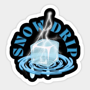 Snow Drip Sticker